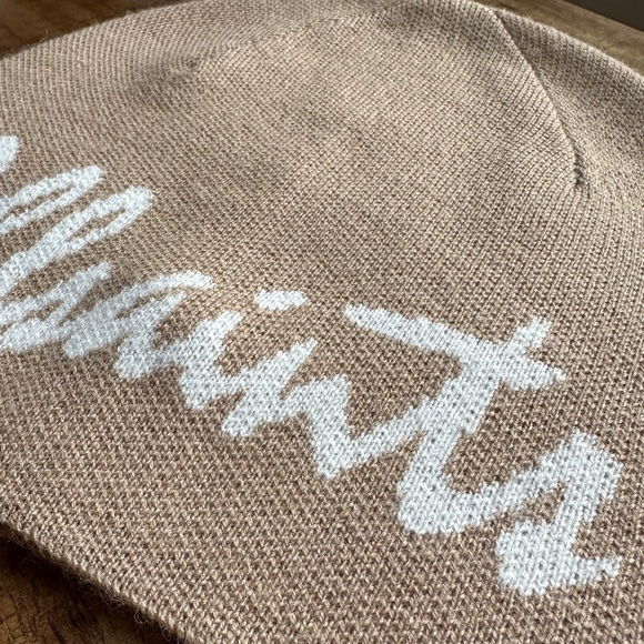 NWT ALLSAINTS LOGO JACQUARD BEANIE - Picture 5 of 7